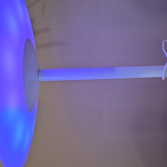 Wooden Table Lamp- Natural and White - Picture 3 of 6